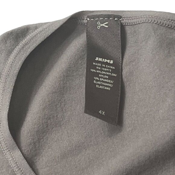 SKIMS Light Essential Dolman Sleeve Bodysuit Mink Womens 4X - Picture 6 of 12